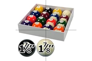 ClubKing Ltd Spots and Stripes 1 7/8" Pool Ball Set