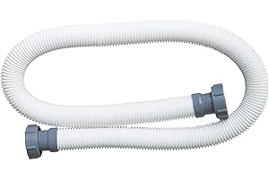 Intex Swimming Pool Hose with Fitting 2 inch Internal Thread, Grey, ø 38 mm x 150 cm