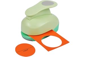 UCEC Circle Punch - 1.5 Inch Paper Punches - Craft Punch - Handmade Paper Punch for Crafting Scrapbooking Cards Arts Fun Projects
