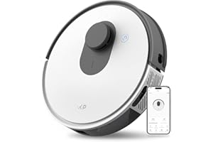 OKP L1 Robot Aspirapolvere con Mappatura, Navigazione LiDAR, Evitamento Ostacoli TOF, 3800Pa, 200 Minuti, Zone Vietate, Ricarica Automatica, WiFi/APP/Alexa,Adatto per Peli/Tappeti/Pavimenti Duri