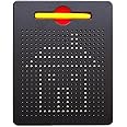 Partish MagPad Magnetic Drawing Board for Kids and Toddlers with Magnet Stylus Pen and Beads- Erasable Doodle Writing Pad and Drawing Board Toy Small (Black)