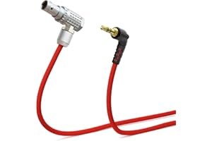 Alvin's Cables Ultraweiches Timecode-Kabel für ARRI Alexa, Sound Devices, Tentacle Sync,3,5mm TRS auf 5 Pin Kabel 50cm