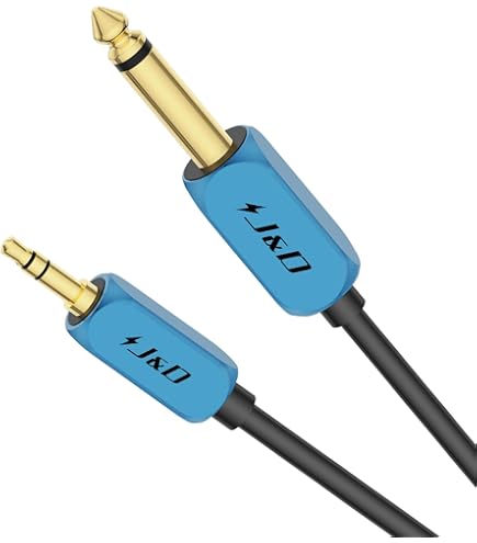 PNGKNYOCN Cavo Audio 3.5mm A 6.35mm Mono - 3 Metri Per Chitarra E Amplificatore - Foto 4