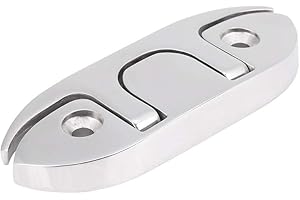 Aeloa Taquet de Bateau avec Fixations Marine Taquet de Quai Pliant en Acier Inoxydable, Rabattable, 4-1/2"