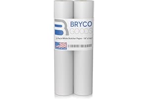 BRYCO GOODS White Butcher Paper Roll 18"x150' - Peach Butcher Paper for Smoking Meat, and Butcher Paper Smoker - USA Made Butcher's Paper - Pink Butcher Paper Roll for Smoking