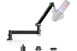 Aokeo AK-58 skrivbordsmikrofonarm justerbar – lämplig för Blue Yeti, Snowball iCE, HyperX QuadCast, SoloCast, Elgato Wave etc