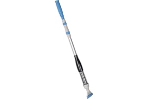 Outsunny Schnurloser Poolsauger mit Bürste, Lichter Poolreiniger mit Verstellbarer Stange mit 3 Sektionen Bodensauger für Unterirdische, Oberirdische Pools, Whirlpools, Alu