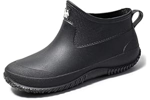 Lyuu Gartenschuhe Unisex Gummistiefel Regenstiefel Wasserdicht Leicht Outdoor Spaziergang Kurz Stiefeletten Herren oder Damen