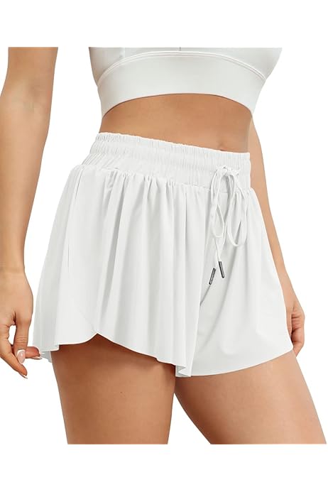 Shorts De Bain Femme Short De Sport Femme EBANKU Taille Haute