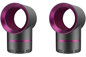 ZHUIDREAM Sterminatore di zanzare avanzato - Ventola di aspirazione, trappola per zanzare e mosche da interno,trappola silenziosa con alimentatore USB, Silenzioso a 360°, Senza Radiazioni (2 gray)