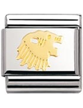 Nomination Composable Classic STERNZEICHEN Edelstahl und 18K-Gold (Lowe) 030104