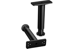 HOHOVYVY Bettbeine, verstellbare Metall-Bettstützbeine, Teleskop-Möbelerhöhungshalterung, Bettbalkenstütze, strapazierfähig, Bettgestellstütze, Möbelstützbeine für Schrank, Sofa, Bett, 18–34 cm