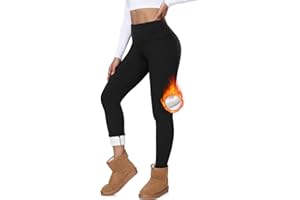 ‎FUELMEFOOT FuelMeFoot Thermo Leggings Damen Gefüttert High Waist Thermoleggins Mit Fleece Verdickte Plüsch Leggins Blickdicht Samt Thermounterwäsche Warm Strumpfhose Winter.