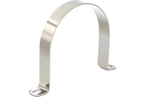 Heavy Duty Pipe Clamps 3-15/16" FamlTol U Shape Brackets 304 Stainless Steel Tube Clamp Rigid Pipe Strap for Pipes and Cables | Ø 100 mm | 4 pcs
