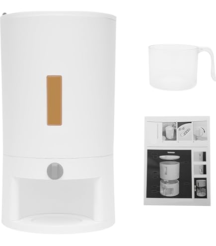 Rijstdispenser, 6 roosters Roterende PP-graandispenser met
