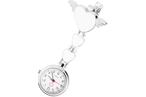HEMOBLLO Krankenschwesteruhr - Schwesternuhr mit Clip -Taschenuhr Analoge Quarzuhr Schwesternuhren Hängende Ansteckuhr für Krankenschwestern Ärzte