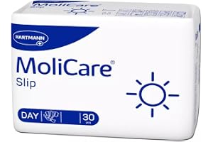MoliCare Slip Day unisex vuxenblöjor, storlek M | 30 par, tillförlitligt skydd mot svår inkontinens, snabb absorption, luktko
