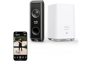 eufy Security Video Doorbell S330 (Battery-Powered) with Homebase, Dual Motion Detection, Package Detection, 2K HD, No Monthly Fee, 16GB Local Storage