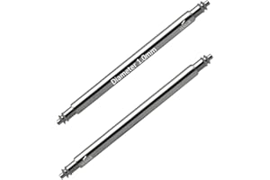 masar Ø 1,0mm / 1,2mm / 1,3mm – Fines - Barres à Ressort Montre Premium – INOX 316L – Barrettes pour Bracelet de Montre Anses espacement 6 à 24mm – Réparations – Lot de 2 Pièces