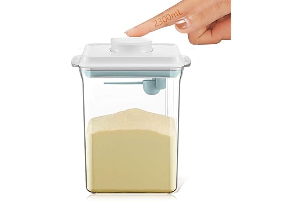 Vientiane 2.3L, Conteneur Scellé pour lait Poudre, Boîte pour Lait en Poudre, Distributeur Poudre Formule, Boîte Poudre Lait Portable, pour Le lait En Poudre, Les Collations et Les Céréales