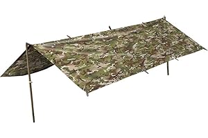 KOMBAT TACTICAL Army Waterproof Military Combat Basha Shelter Poncho Camo US & British Army BTP