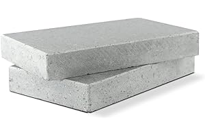 Pack de 2 Piedras Volcánicas para Asar Carne - Ideales para Barbacoas y Compatible con Horno - Planchas de Piedra para Cocinar Carne, Pescado o Verduras - Medidas 20 x 12 x 3 cm - Dekobe