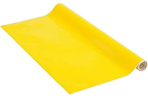 Venilia Pellicola adesiva Greenline, Giallo chiaro Giallo, 67,5cm x 2m, Spessore 95μ, Pellicola autoadesiva per mobili o cucina, carta da parati, PVC senza ftalati, Prodotto in UE