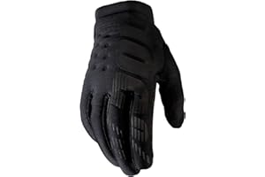 100% GUANTES Gants Brisker-Noir, Mixte