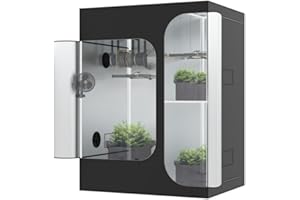 THE HOOKAH The Grow Deluxe D600 Growzelt 150x120x200 cm - Indoor Anbauzelt 2-in-1 mit herausnehmbarer Wanne, hochreflektierendes Mylar licht- und wasserdicht