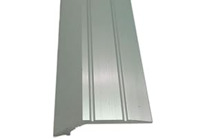 Grandismo® 3ft - Angle Edge Stick-Down Strip - Tile Laminate Wood Aluminium Threshold Metal Door Trim/Strip/Edging