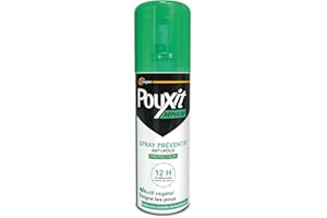 POUXIT - Spray préventif anti-poux actif végétal - Eloigne les poux et évite la réinfestation - Protection anti-poux - 75 ml