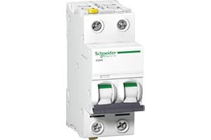Schneider Electric Interruttore di protezione per cavi Acti9 iC60N, 2 poli, 16A, caratteristica B, codice articolo A9F03216