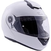ZEUS ZS-3050 Motosiklet Kaskı &Ccedil;ene A&ccedil;ılır Kask Solid White S