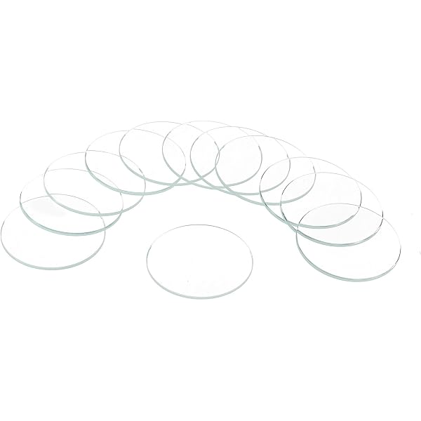 2pcs Verre Montre Cristal 28mm Dia 1.2mm Bord Biseauté QUARKZMAN - Réparation Montre