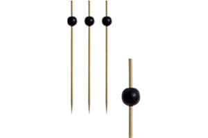 PAPSTAR 11300 Grand 250 Amuse-bouches, brochettes, Black Pearl, 12,5 cm