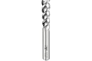 SPEED TIGER AUE Carbide Square End Mill for Aluminum Applications - High Feed U-Type Design - for Roughing and Finishing - 3-Flute, Uncoated - AUE1003 - Made in Taiwan (1 Piece, 10 mm)