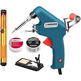 Valkyrie 5 Piece Trigger Automatic Feed Soldering Iron Soldering Gun Set - 60W 480&deg;C New Generation Ceramic Warming - One Hand Use