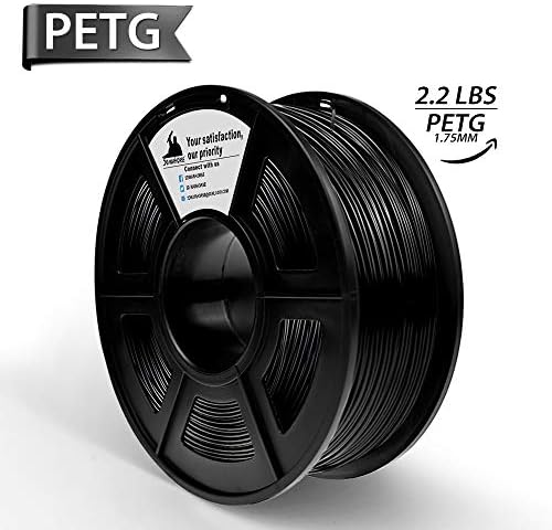 PETG 3D Printer Filament,3D Printing Material, Dimensional Accuracy +/- 0.02 mm,1.75 mm 1 kg Spool,More Than 4 Colors for Your Options