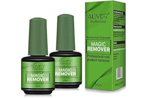 LOFUANNA 2 PCS Magic Nail Polish Remover, Professionale Rimuove Lo Smalto In Gel In 3-5 Ninuti, Facile E Veloce, Non Danneggia Le Unghie