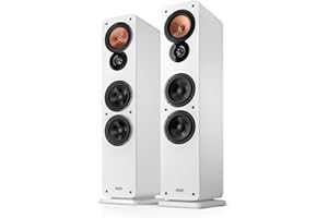 Teufel Ultima 40 Mk4 Enceintes stéréo - Paire d'enceintes colonnes Hi-FI Haut de Gamme, Tweeter Phase Plug, Double Port Bass-Reflex, Haut-Parleur médium en Kevlar tissé - Noir (Blanc)
