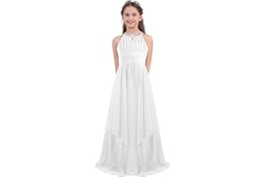 Freebily Vestito Danza Bambina Lungo Tutu Danza Classica da Balletto Ballerina Bambina Vestito Cerimonia da Principessa Abito Pattinaggio Artistico Dancewear