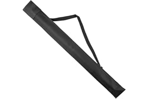 VAGAW Pool Cue Case, 1Pcs 1/2 Snooker Cue Case, Durable Black Leather Billiard Stick Bag, Portable and Easy to Store, Protective Cue Case, Ideal for Billiard Enthusiasts and Casual Players