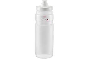 Elite Fly Tex Borraccia Ciclismo 750ml – Trasparente – Ultraleggera, Senza BPA, Facile da Spremere