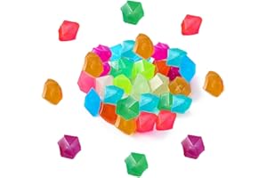 Changyeah Lot de 300 cailloux de jardin phosphorescents brillants dans le noir pour allées (mélange de couleurs)