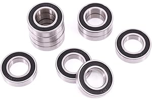 F SEASON 10 rodamientos de bolas de ranura profunda 6902RS con doble sellado de acero al carbono.