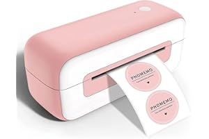 Phomemo Impresora de Etiquetas PM246S, Impresora Térmica DHL para Mac/PC, Etiquetas de Envío, Impresora de Etiquetas, Impresora Autoadhesiva para Amazon, Etsy, Shopify, Royal Mail, DHL, FedEx-Rosa