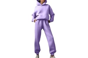 GÉNÉRIQUE Survetement Femme Ensemble Sport Pantalon Survetement Femme Grande Taille Couleur Unie Ensemble Pantalon Femme Chic Et Elegant Ensemble Chic Femme Vetement Ensemble Jogging