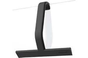 dancemoon JustHang Shower Squeegee, All-One-Piece Soft-Touch Silicone Squeegee with Built-in Hook, Streak-Free & No-Squeak Cl