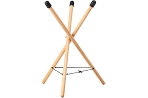 Kaxenig Support De Caisse Claire, Handpan Support De Tambour À Langue en Acier, Trépied Réglable en Bois De Hêtre Massif, pour Tambou À Langue en Acier Et Bongos De Plus De 10 Pouces