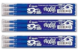 Pilot Frixion - Juego de recambios para bolígrafo (3 x 3 unidades), color azul